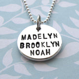 Circle Name Necklace