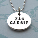 Circle Name Necklace