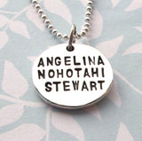 Circle Name Necklace