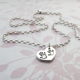 Handprint Necklace