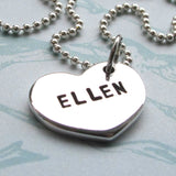 Heart Name Charm