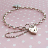 Heart Name Charm Bracelet