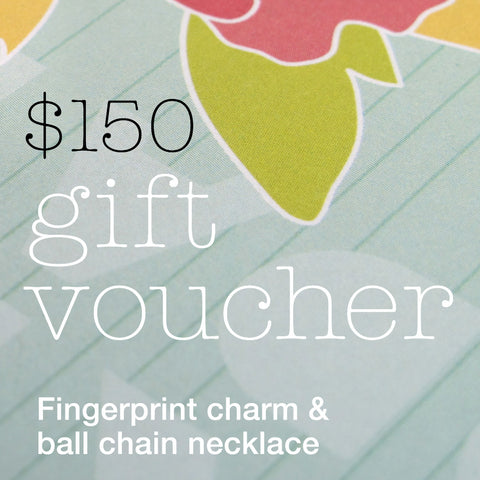 Gift Voucher - Fingerprint charm and necklace