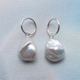 Keshi Fresh Water Pearl Drop Earrings